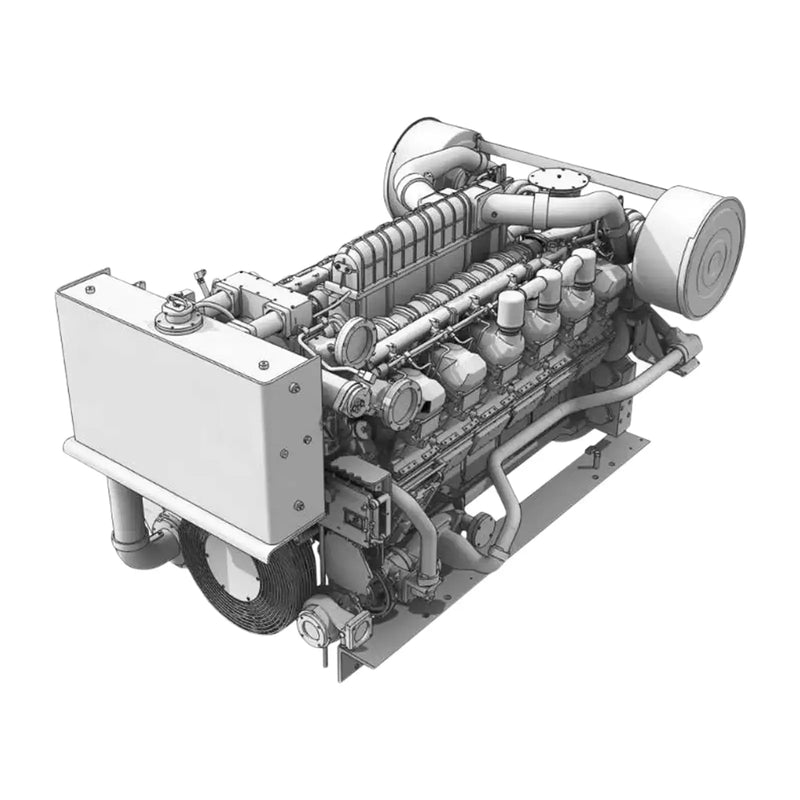 Motor industrial de gas natural CAT 3512 (780 HP)