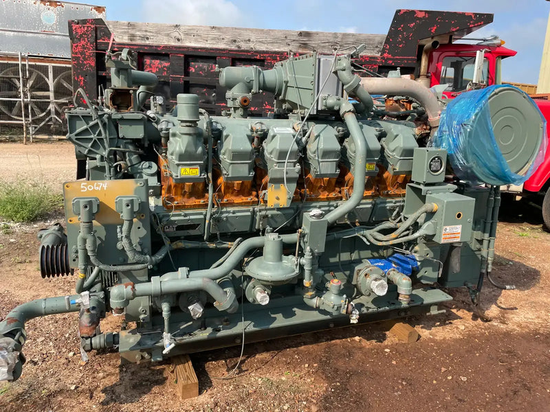 Motor industrial de gas natural CAT 3512 (780 HP)