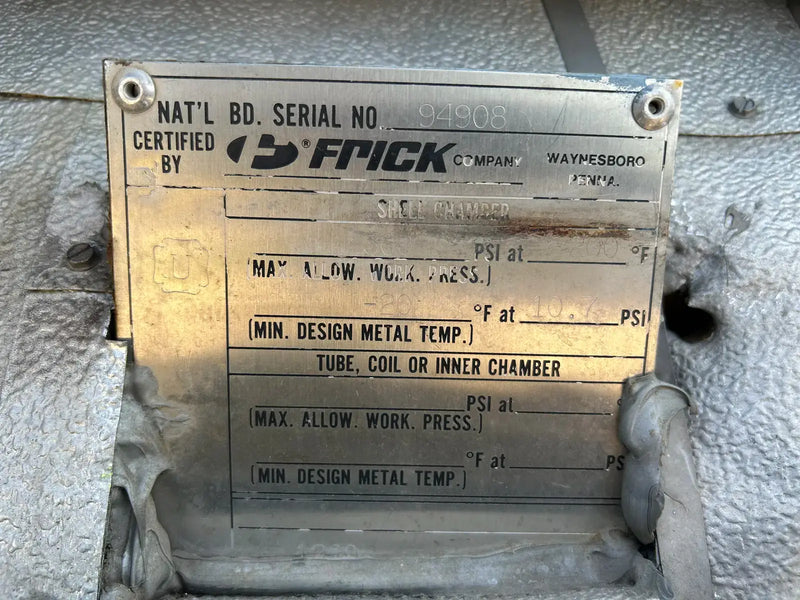 Frick RWB-II-177 Rotary Screw Compressor Package (Frick TDSH233S, 300 HP 4000 V)