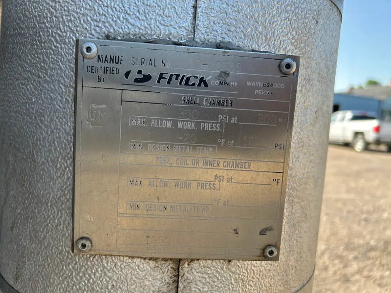 Frick RWB-II-177 Rotary Screw Compressor Package (Frick TDSH233S, 300 HP 4000 V)