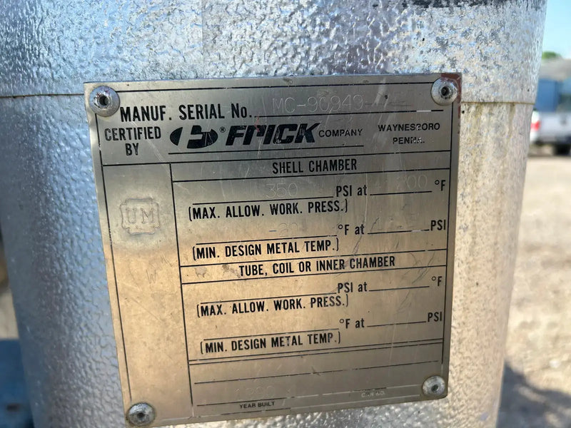Frick RWB-II-177 Rotary Screw Compressor Package (Frick TDSH233S, 300 HP 4000 V)