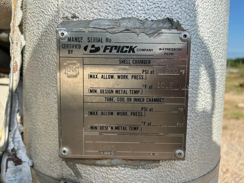 Frick RWB-II-177 Rotary Screw Compressor Package (Frick TDSH233S, 500 HP 4000 V)