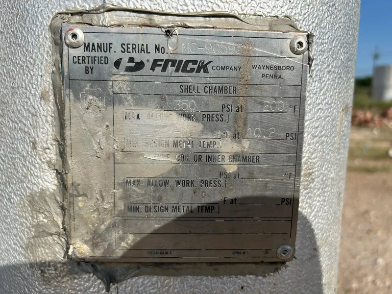 Frick RWB-II-177 Rotary Screw Compressor Package (Frick TDSH233S, 500 HP 4000 V)