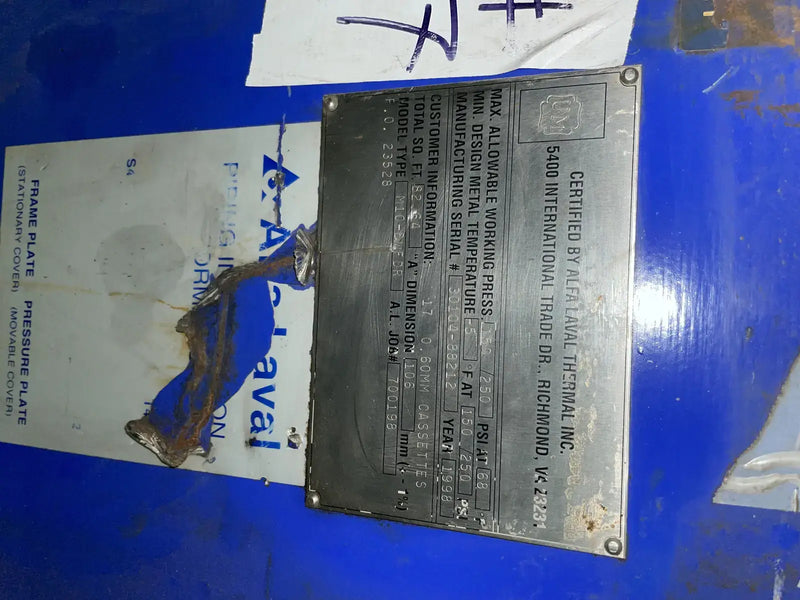 Alfa Laval M10-BWFDR Plate Heat Exchanger