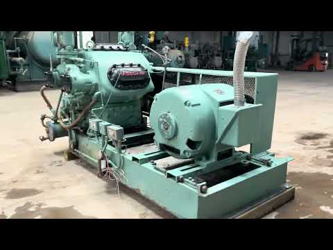 Hasegawa VML6A 6-Cylinder Reciprocating Compressor Package (100 HP 460 V, Belt Driven)