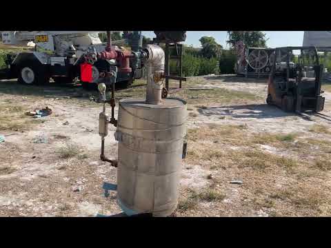 Tanque de descarga de amoníaco vertical RVS (16 x 32 pulgadas, 38 galones)