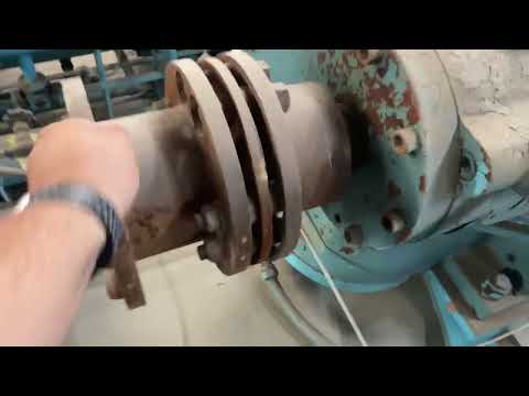 Frick Bare Rotary Screw Compressor Package (Frick Micro Control Panel, MISSING SCREW, MISSING MOTOR )