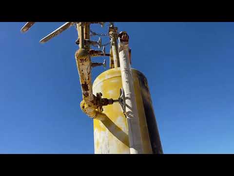 Receptor de amoníaco vertical RVS (36 x 120 pulgadas, 635 galones)
