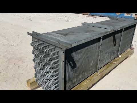 Vilter LPX-15 83 1/3 XA HGP Ammonia Evaporator Coil- 4.47 TR, 3 Fans (Low Temperature)