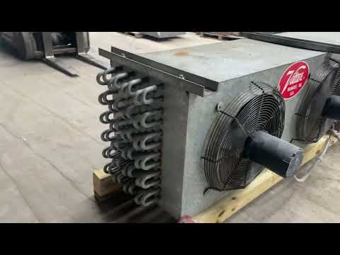 Vilter LPX 15 83 1/3 XA HGP Ammonia Evaporator Coil- 4.47 TR, 3 Fans (Low Temperature)