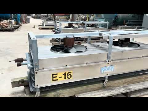 Krack BTR28-HG-RBA Ammonia Evaporator Coil - 2.75  TR, 2 Fans (Low Temperature)