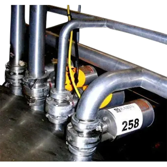 Definox Stainless Steel Air Actuated Butterfly Valve.