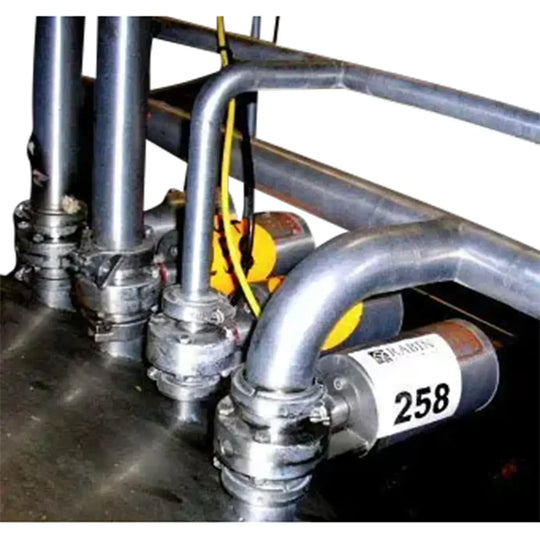 Definox Stainless Steel Air Actuated Butterfly Valve.