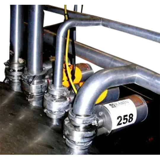 Definox Stainless Steel Air Actuated Butterfly Valve.