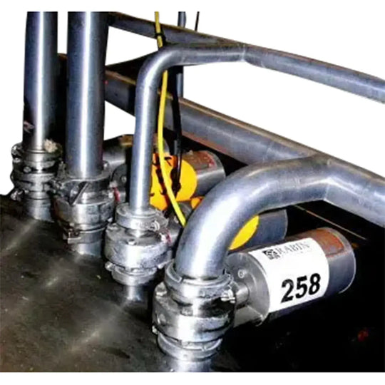 Definox Stainless Steel Air Actuated Butterfly Valve.