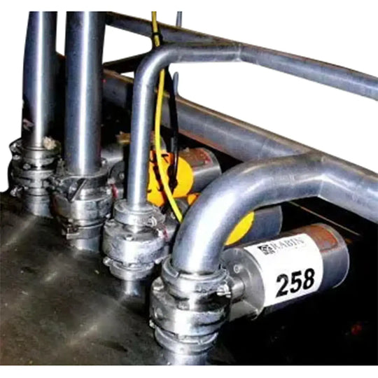 Definox Stainless Steel Air Actuated Butterfly Valve.