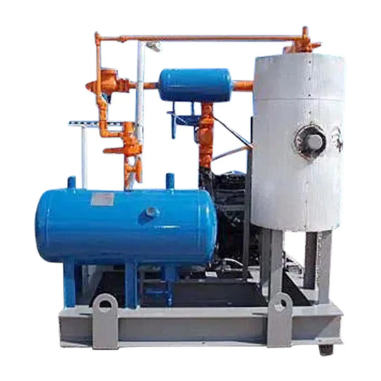 York RW64-717A 6 Cylinder Reciprocating Compressor Package (1-75 HP 230/460 V, Direct Drive Driven)