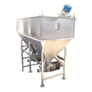 Dual APV Stainless Steel Feeding Hopper Tank with Pumps - 360 Gallons