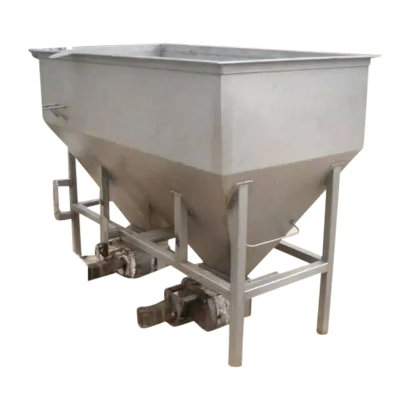 Dual APV Stainless Steel Feeding Hopper Tank and Pumps