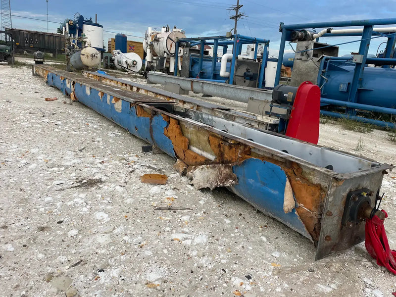 Sinfín de tornillo de acero galvanizado (432 x 12 pulgadas, 7,5 HP)