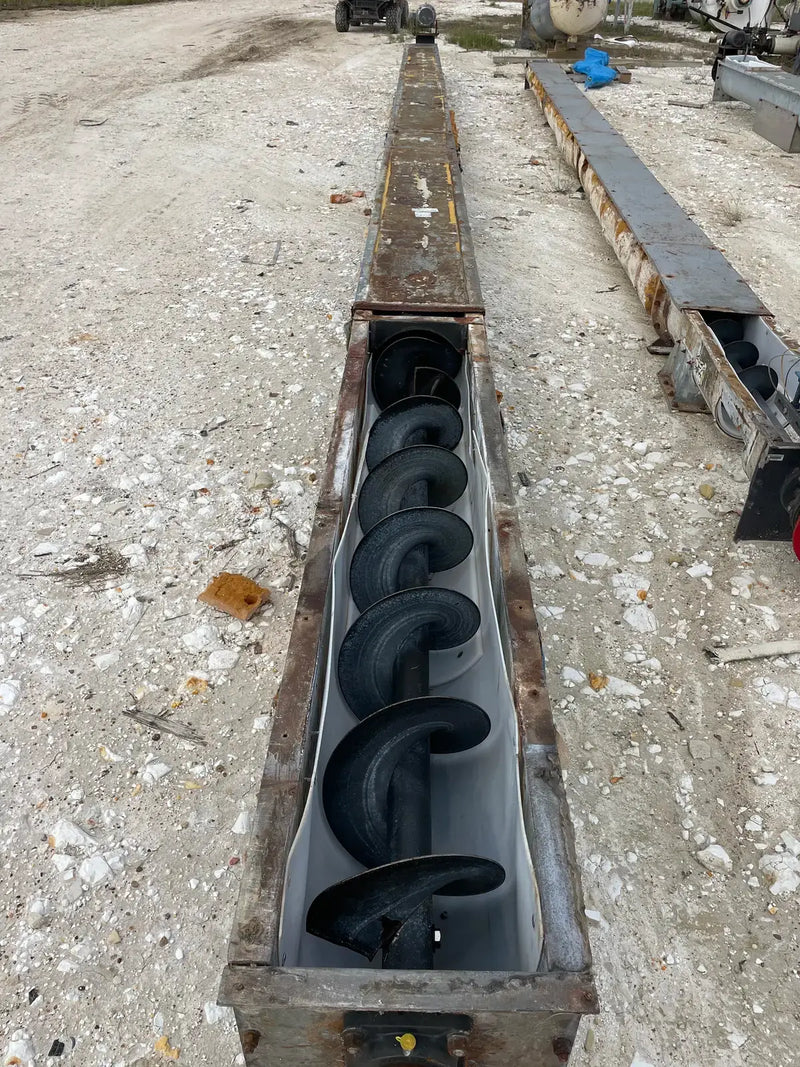 Sinfín de tornillo de acero galvanizado (432 x 12 pulgadas, 7,5 HP)