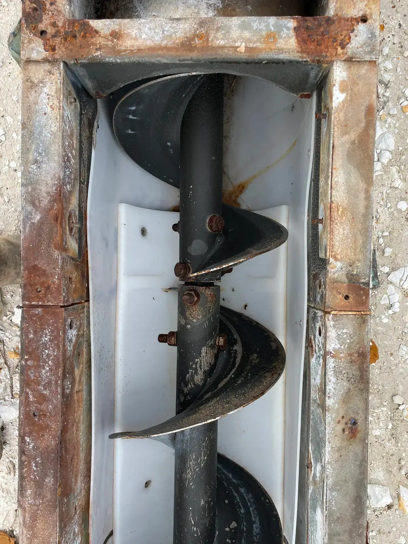 Sinfín de tornillo de acero galvanizado (432 x 12 pulgadas, 7,5 HP)