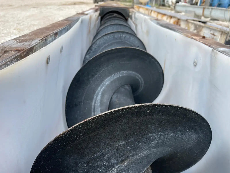Sinfín de tornillo de acero galvanizado (432 x 12 pulgadas, 7,5 HP)