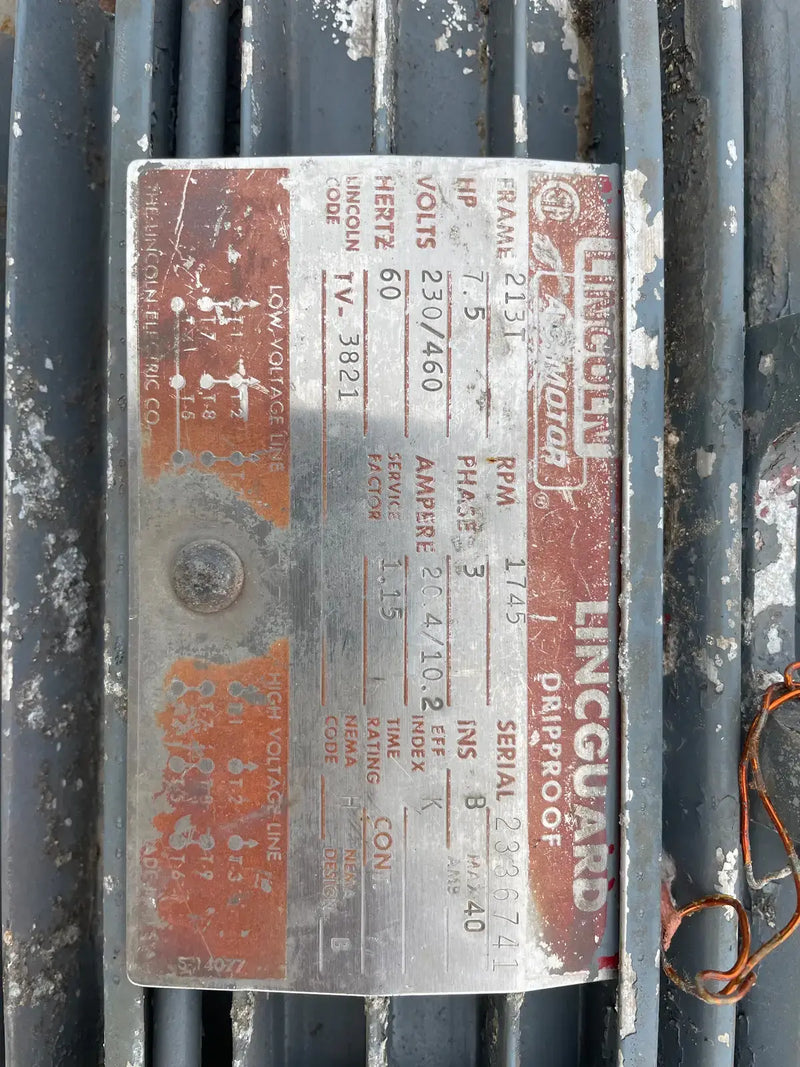 Sinfín de tornillo de acero galvanizado (432 x 12 pulgadas, 7,5 HP)
