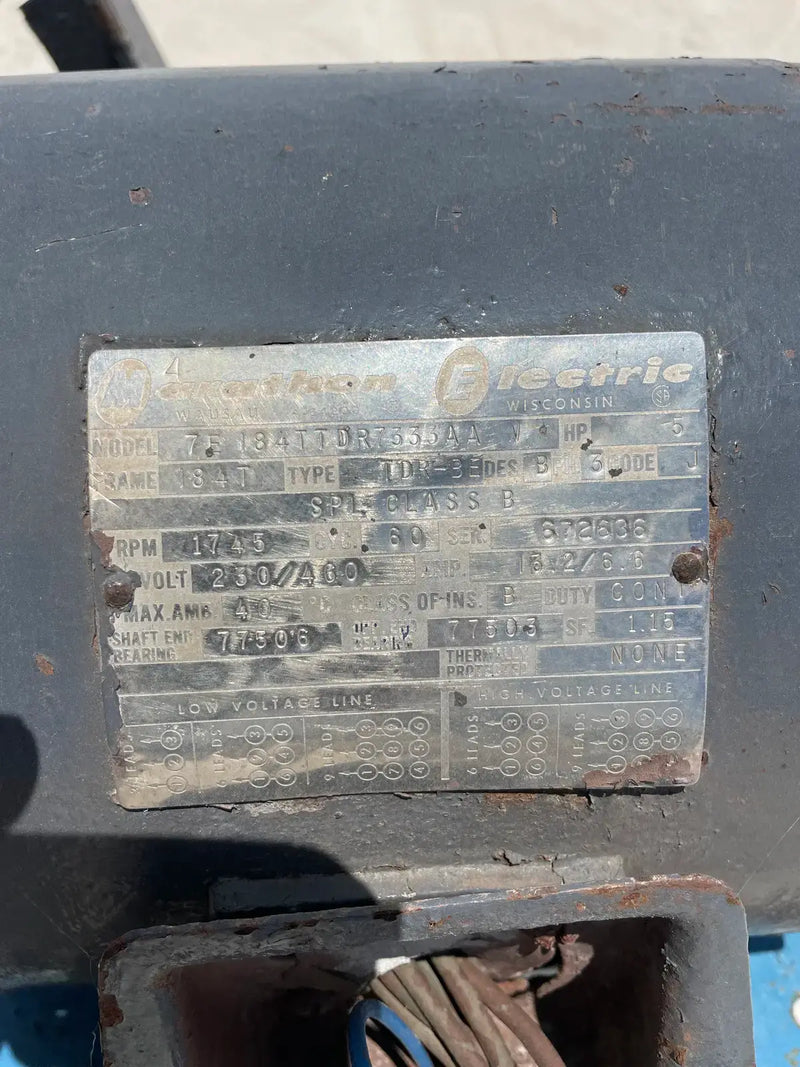 Sinfín de tornillo de acero galvanizado (149 pulg. X 18 pulg. 5 HP)