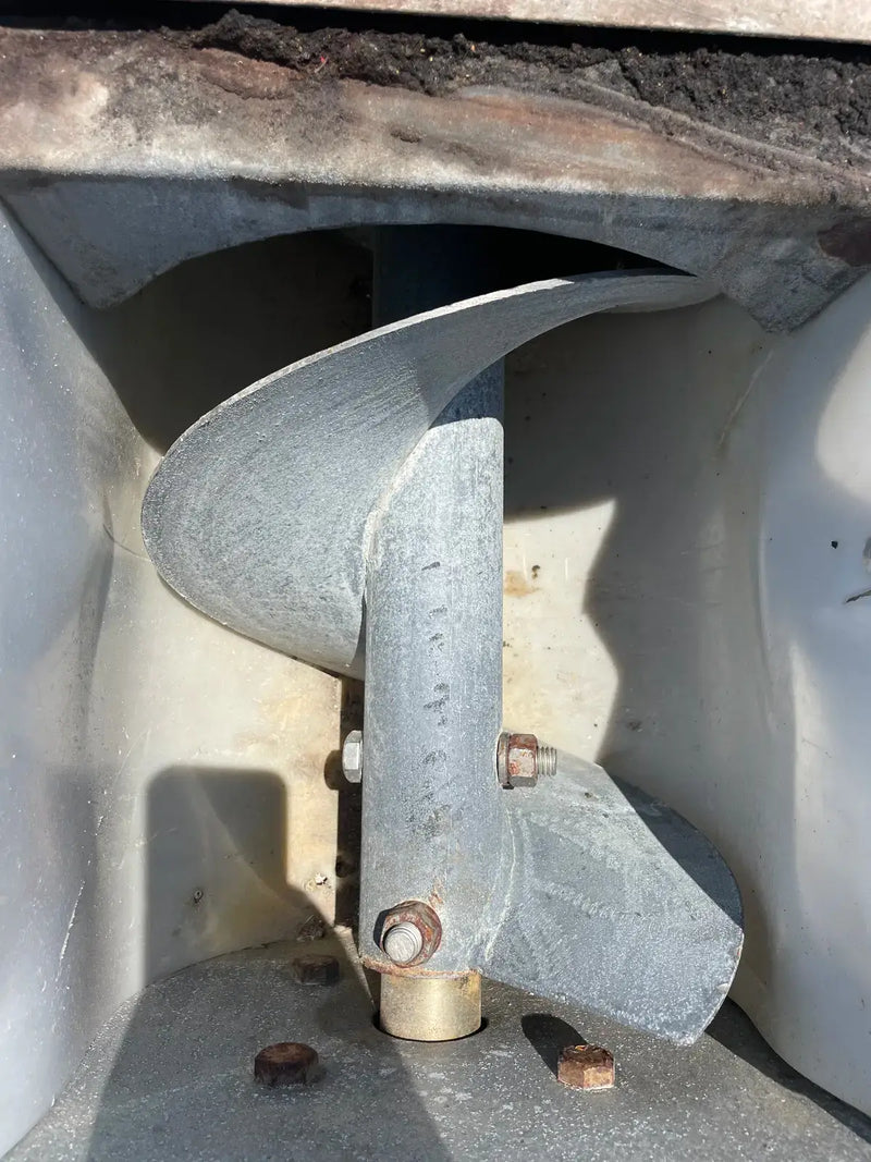 Sinfín de tornillo de acero galvanizado (149 pulg. X 12 pulg. 3 HP)