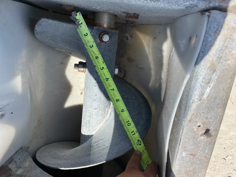 Sinfín de tornillo de acero galvanizado (149 pulg. X 12 pulg. 3 HP)