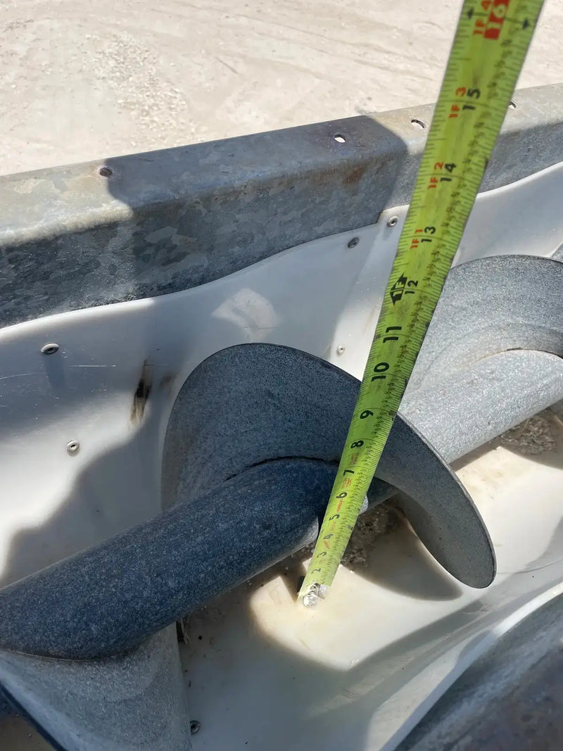 Sinfín de tornillo de acero galvanizado (242 x 9 pulgadas de diámetro)