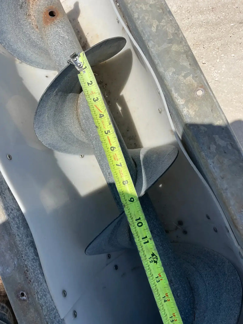 Sinfín de tornillo de acero galvanizado (242 x 9 pulgadas de diámetro)