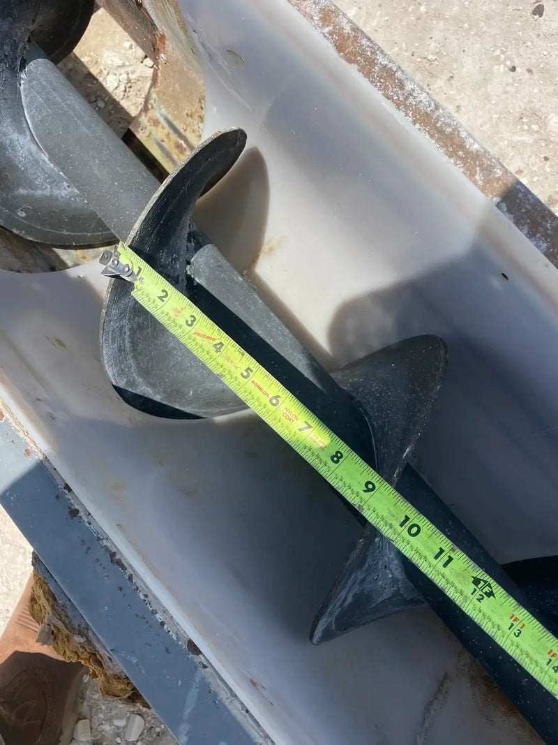 Barrena de tornillo de acero galvanizado (360 pulg. X 14 pulg. Diámetro del tornillo: 9 pulg.)