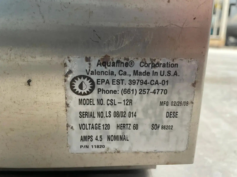 Purificador de agua ultravioleta Aquafine Industrial CSL-12R
