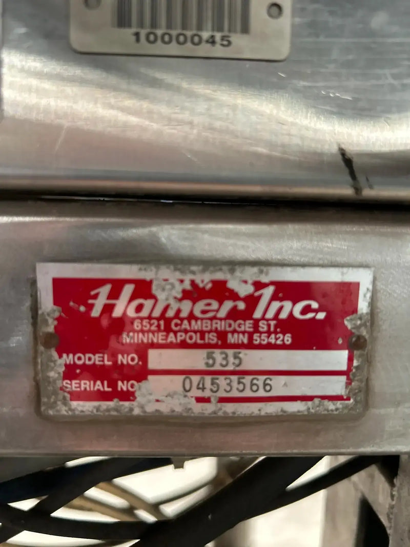 Sistema automático de envasado de hielo con llenado y sellado de forma 535 de Hamer Inc.