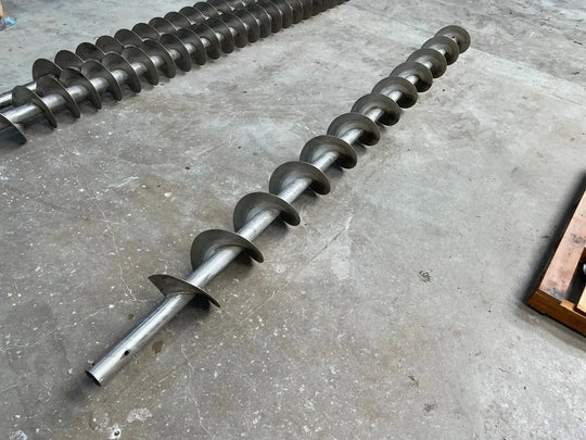 Standard Pitch Stainless Steel Screw Auger (9 in X 96 in)