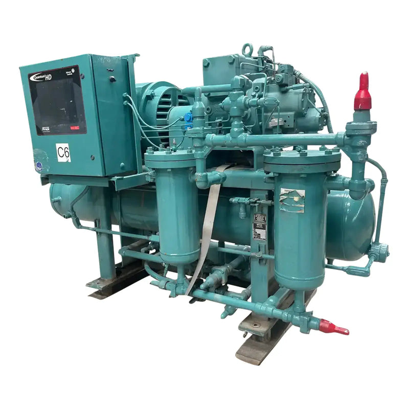 Frick RXB-50H Rotary Screw Compressor Package (Frick XJS 120S, 125 HP 230/460 V, Frick Micro Control Panel)