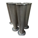 Filtros de malla de acero inoxidable tipo cono