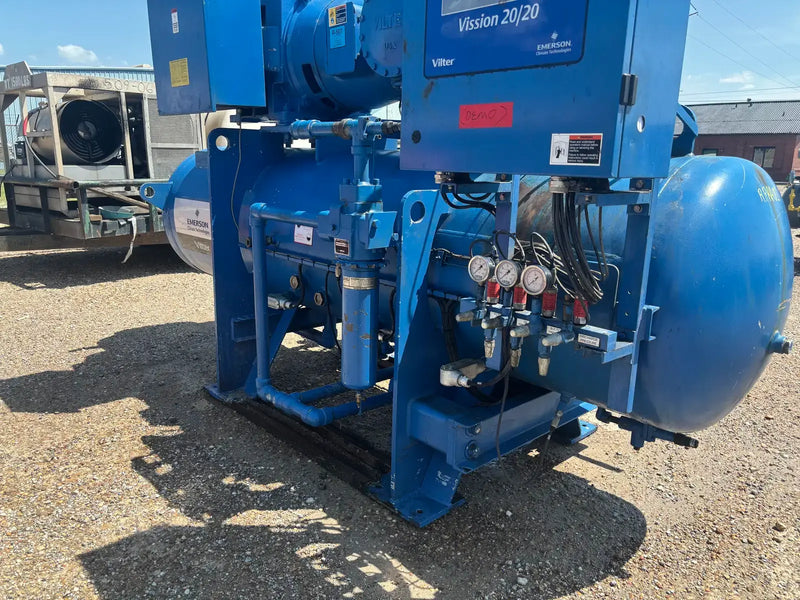 Paquete de compresor de tornillo rotativo Vilter VSM601 (Vilter VSM601, 250 HP 480 V)