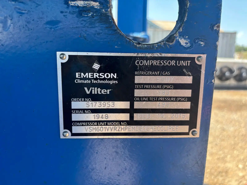 Paquete de compresor de tornillo rotativo Vilter VSM601 (Vilter VSM601, 250 HP 480 V)