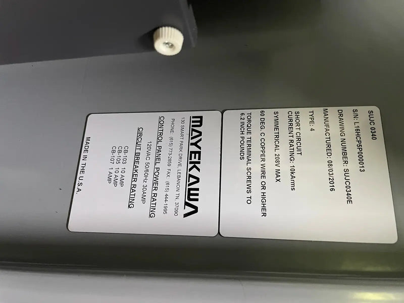 Mycom F220JS-LI-E-300 Rotary Screw Compressor Package (Mycom 220JS-V, 300 Hp, 460 V)