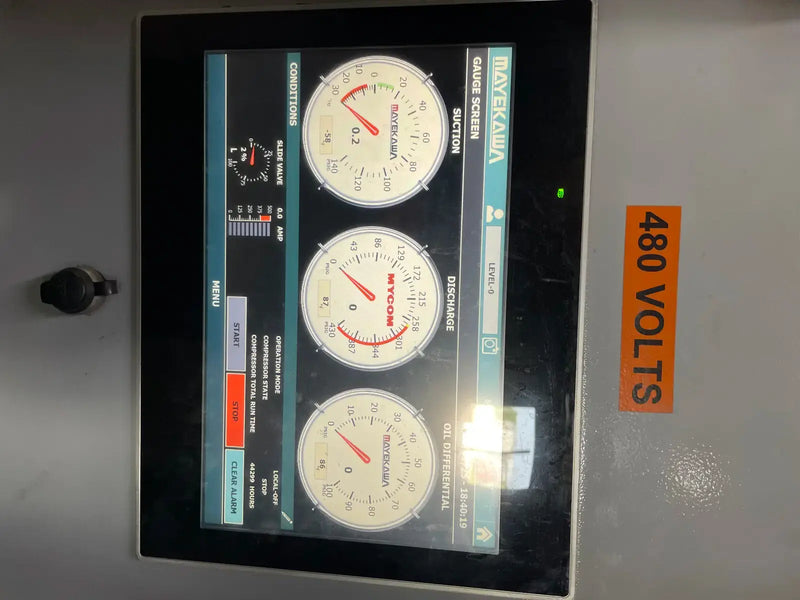 Mycom F220JS-LI-E-300 Rotary Screw Compressor Package (Mycom 220JS-V, 300 Hp, 460 V)