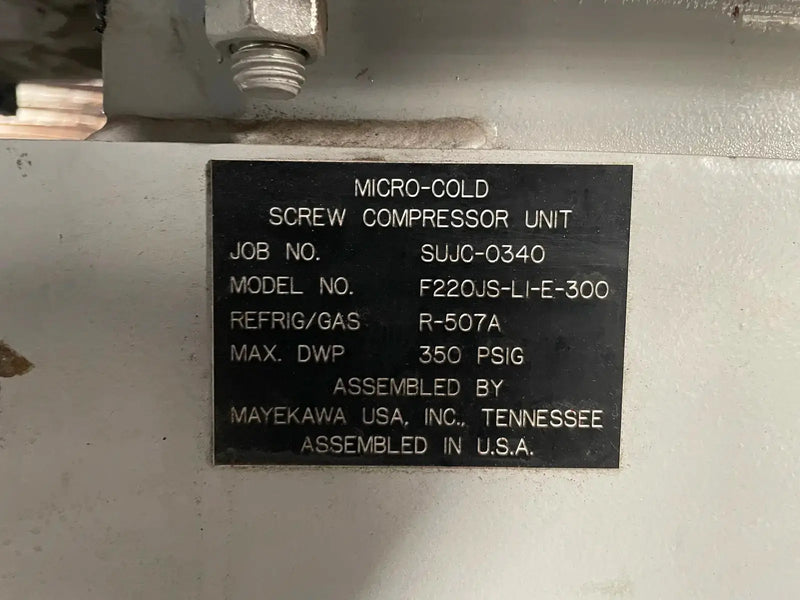 Mycom F220JS-LI-E-300 Rotary Screw Compressor Package (Mycom 220JS-V, 300 Hp, 460 V)