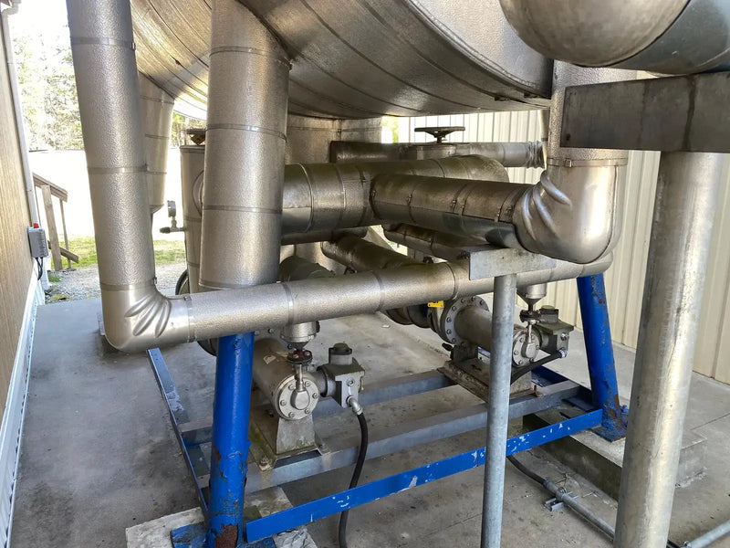 Recirculador de amoníaco horizontal (60 pulgadas x 156 pulgadas, 2350 galones, 2 bombas de 7 HP).