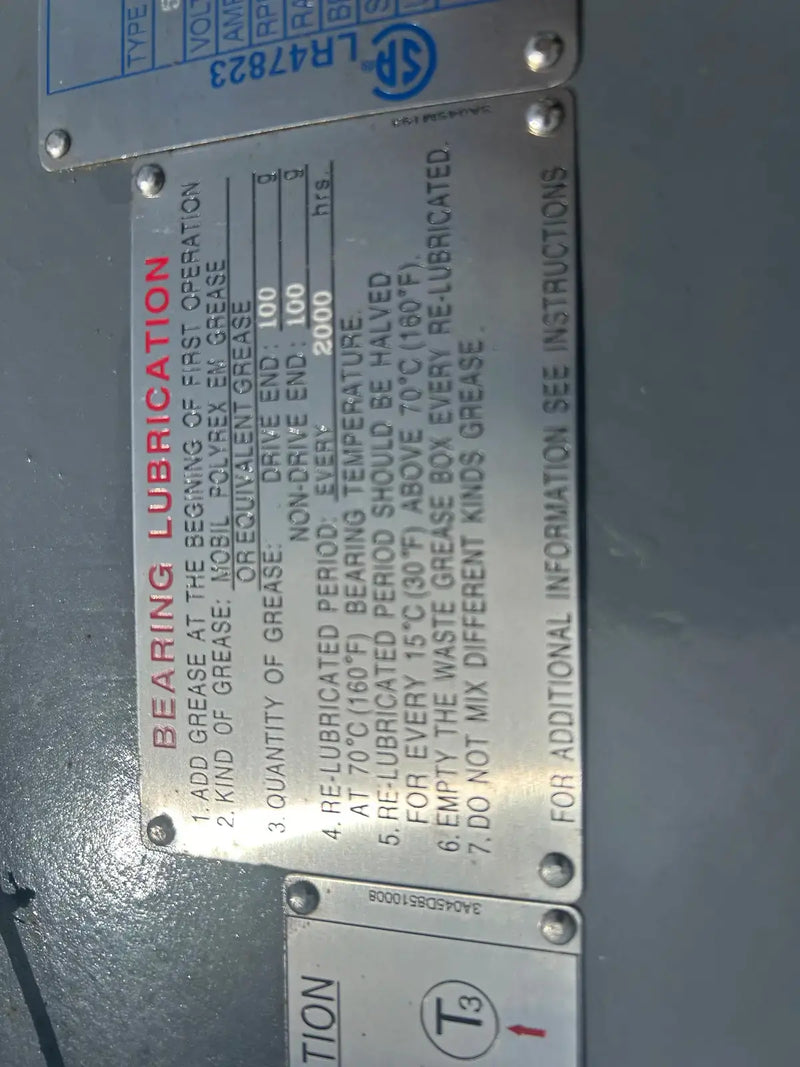 Teco-Westinghouse 3-Phase Induction Electric Motor (500 HP, 3570 RPM, 4160 V)