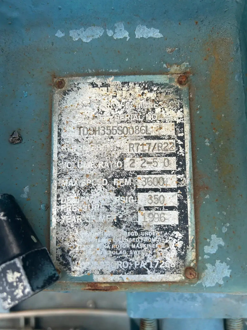 Compresor rotativo de tornillo desnudo Frick TDSH355S