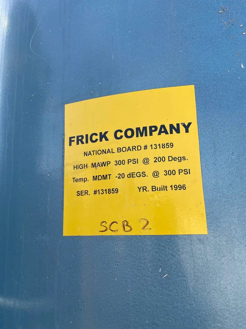 Frick Vertical Ammonia Oil Separator (40in X 90in. 635 Gallons)