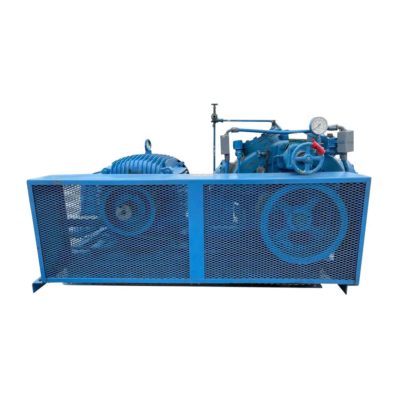 Vilter 458XL 8-Cylinder Reciprocating Compressor Package (150 HP 460 V, Belt Driven)