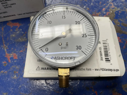 Ashcroft 35W1005PH 02L Pressure Gauge (30 PSI)